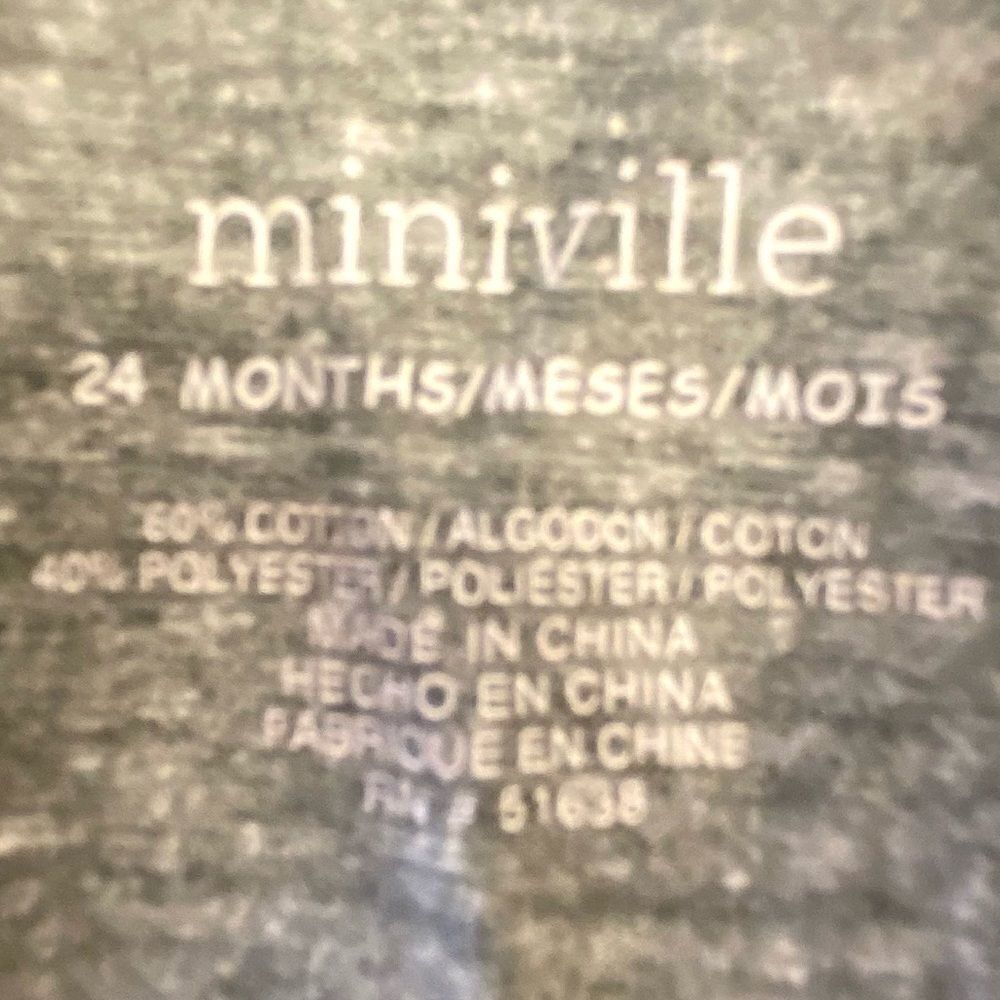 Miniville Romper Infant Gray Sleeveless “Love” Full Length Jumper Size 24 Month - Picture 11 of 11